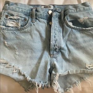 Agolde/ Jaden High Rise shorts